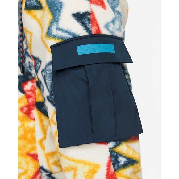 Jordan Fleece Pant Mens Size L Geometric Standard Fit Jumpman Comfy Cozy Pull On - Picture 4 of 16